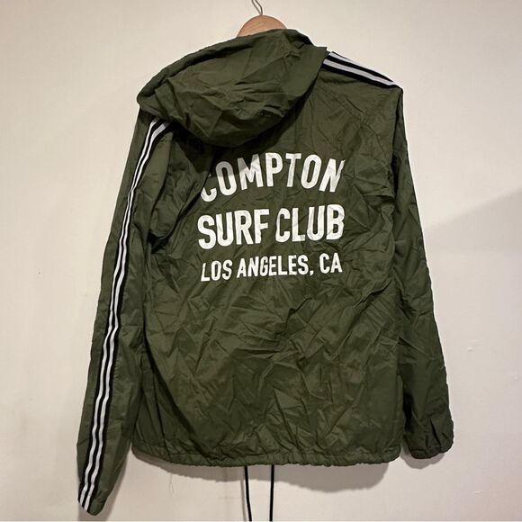 Matix Los Angeles Compton Surf Club Green Windbreaker Size Small - Picture 5 of 5